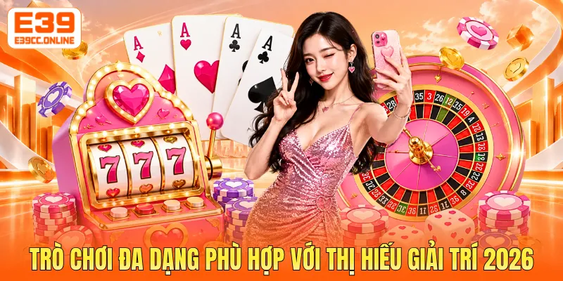 Trò chơi đa dạng phù hợp với thị hiếu giải trí 2026